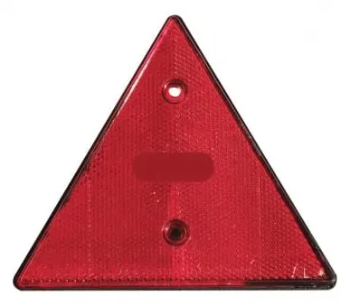 Reflector triangular, rojo