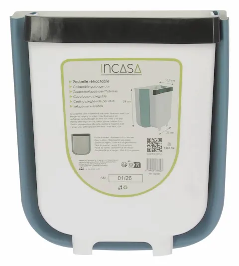 Cubo de basura retráctil INCASA