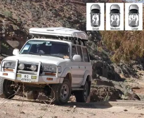 TopCamp carpa de techo para coche, autobús y furgoneta – Tienda de campaña TOPCAMP pequeña