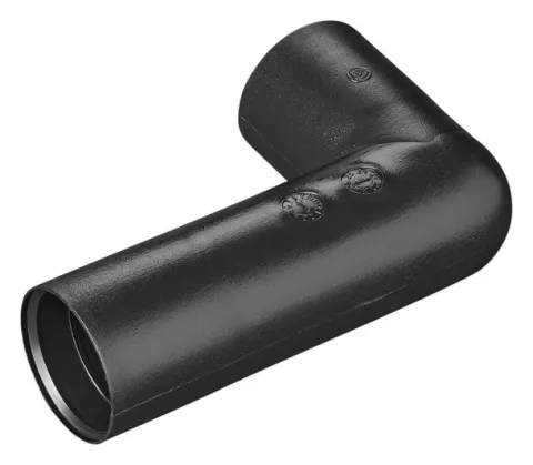 Tubería de aguas residuales 90° PE negro Ø28 mm