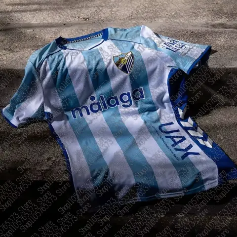 2026-27 Nueva Camiseta de Fútbol para Hombre, Niño y Adulto, España, Equipación Local, Partido de Fútbol, Deporte, M-Málaga, Entrenamiento Masculino, Transpirable