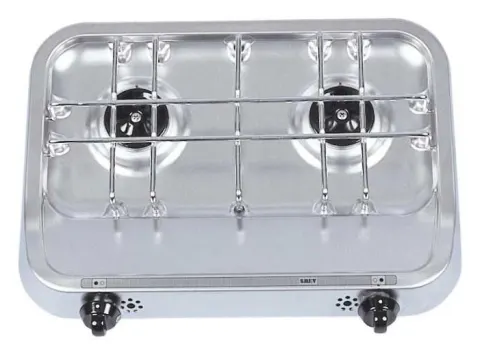 Cocina Inoxidable de 2 fuegos Smev