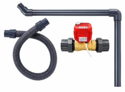 Reich válvula de bola de 12 V con kit de vaciado de agua