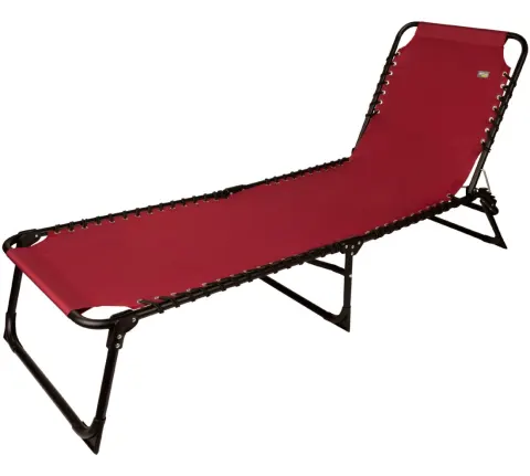 Tumbona plegable multiposición granate | Muebles de jardín