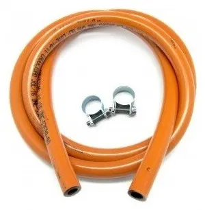 Kit manguera butano + abrazaderas 1,5 m BRIXO