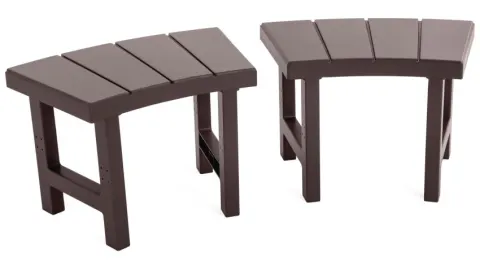 Pack 2 bancos medianos para spa circular 4 personas