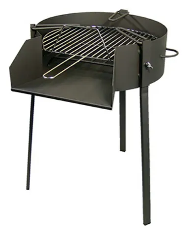 Barbacoa de leña con parrilla redonda 60cm