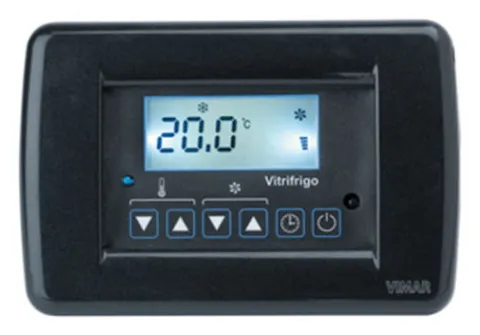 Panel de Control Completo con Marco Negro Vimar – Version Antigua para Modelos Pintados de Blanco
