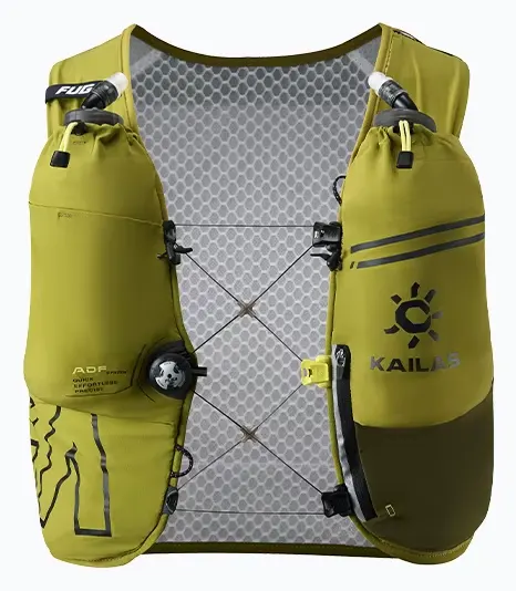 Kailas FUGA AIR 8L y 13L Unisex viaje maratón Trail Running senderismo ciclismo mochilas con botellas de agua blandas duales KA2554005