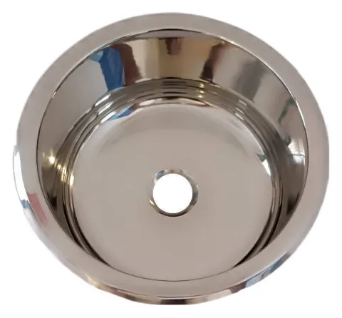 Fregadero redondo de 265 x 265 mm inoxidable