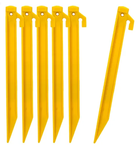 Set de 6 piquetas de plástico Aktive Camping