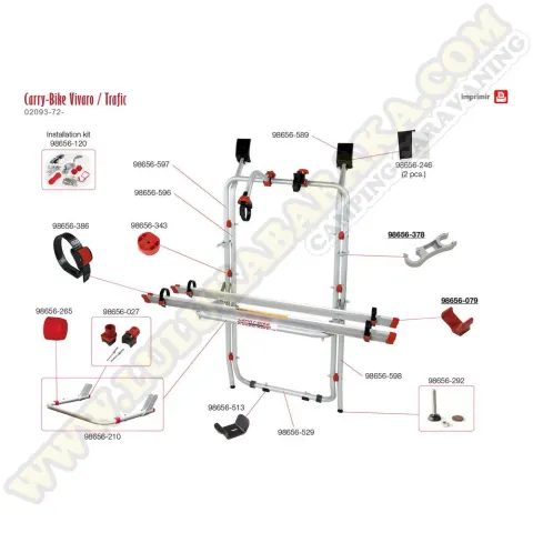 98656-027. Bull Shock Absorber (2 un)
