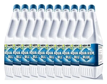 Thetford Aqua kem blue pack 10 unidades (2 Litros/botella)
