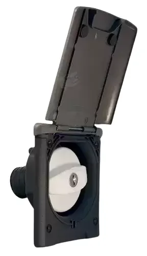 Bocana de agua con tapa magnética gris externa entrada de agua caravana autocaravana camper