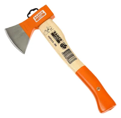 Bahco Hacha HGPS 38 cm – Hacha de camping mango fresno curvado