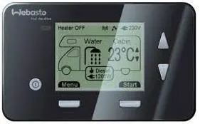 Panel de control programador calefacción Webasto Dual Top EVO