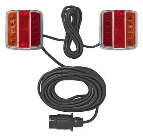 Luces LED de remolque con imanes de 7,5 + 2,5 m de cable