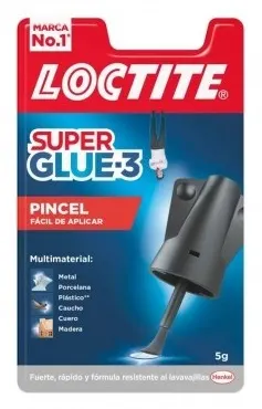 Pegamento adhesivo Loctite Super Glue-3 con pincel 5gr