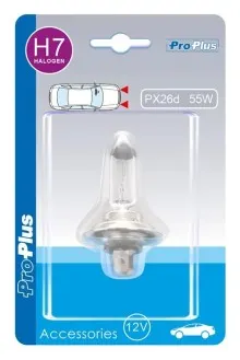 Bombilla para coche de 12V 55W PX26d H7.