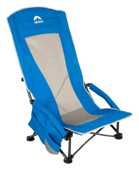 Silla plegable azul Aktive