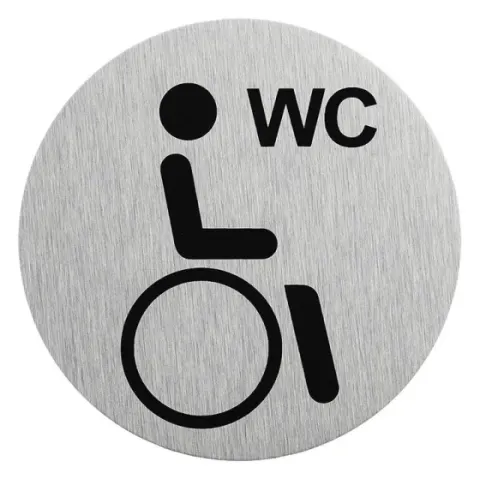 Señalización de puerta » baño accesible» Ø75mm