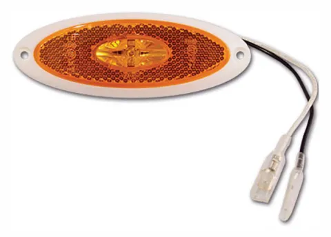 Jokon señalización LED ovalada naranja y blanca