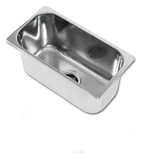 Fregadero rectangular de acero inoxidable 320 x 170 mm