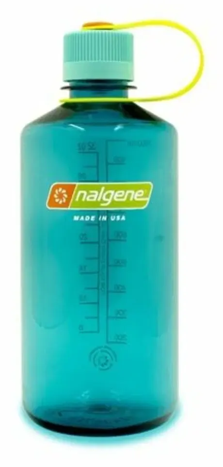 Botella reutilizable 1L azul cerúleo boca estrecha Nalgene Sustain