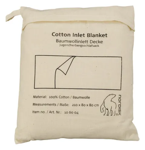 Sábana para saco de dormir con funda almohada Nordisk COTTON LINNER BLANKET