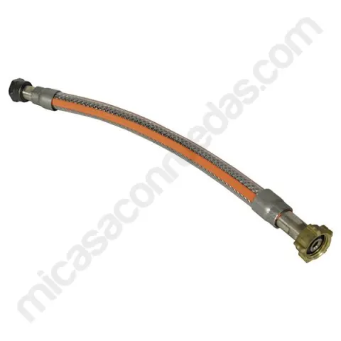 Latiguillo de gas alta presión Gurtner Inox 350 mm para bombonas de butano y propano