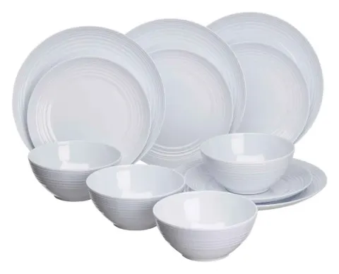 Paquete de vajilla blanca fría