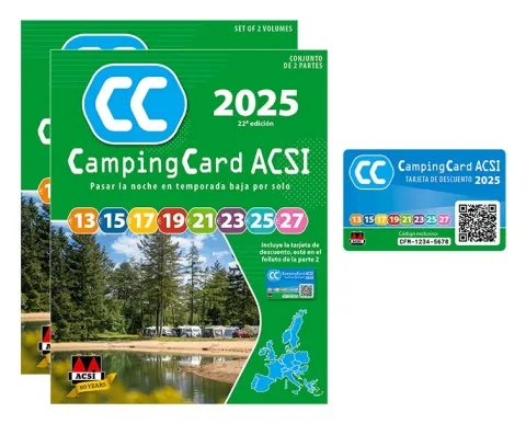 Guía y tarjeta CampingCard ACSI 2025