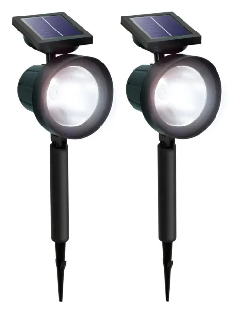 2 focos solares para exterior