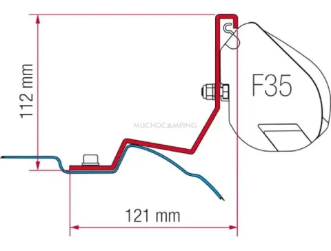 FIAMMA Soporte F35 Mercedes Clase V – Vito – Viano