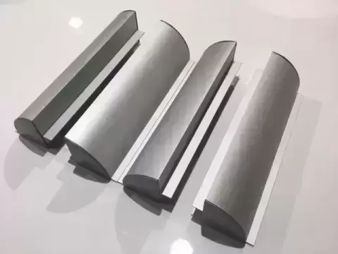 1 Soporte de aluminio 25 cm con tapas para placa solar – Ref. 1515ALU