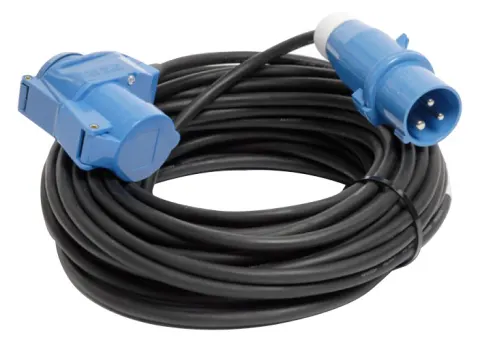 Gimeg prolongador en ángulo CEE de 25 m y 2,5 mm²