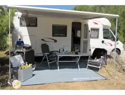 Toldo para suelo 500×250 caravana autocaravana camping – Ref. 853862