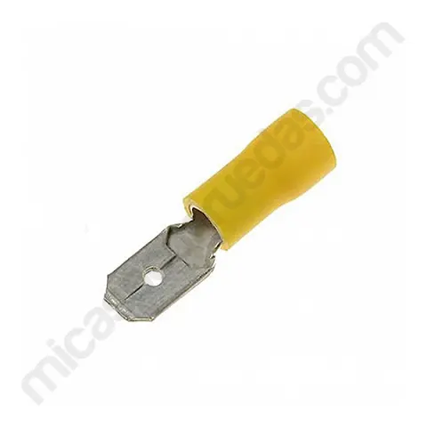 Faston aislado MACHO 6 mm (2 U.)