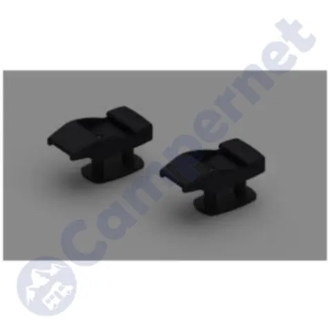 Soportes negro de patas de toldo Fiamma F45.
