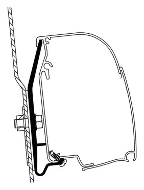 Adaptador De Toldos Westfalia Ford Nugget Thule A 4900 260cm