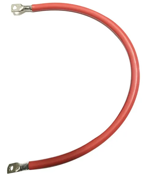 Cable Rojo con terminales eléctricos Tubular 50mm²