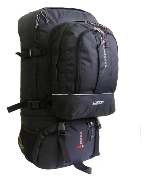 Mochila de viaje Clisport CIUDELA 65L negra