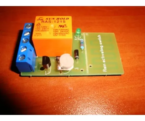Detector de lluvia 12v con relé independiente