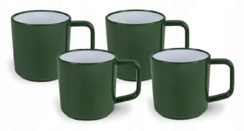Juego de 4 Tazas de Melamina Kampa Fern