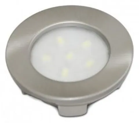 Foco 6 leds Niquel