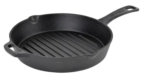 Cast Iron sartén grill de hierro fundido