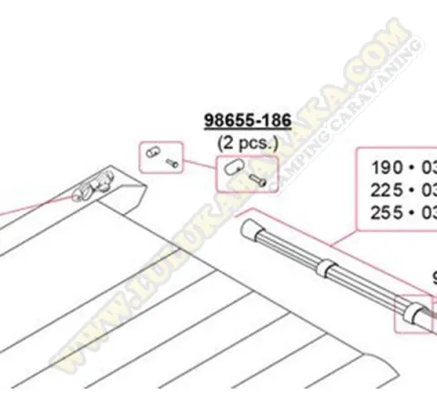 98655-186. Kit blocaje Caravanstore