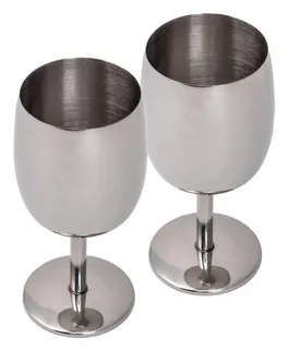 Copa De Vino De Acero Inoxidable, 2 Set