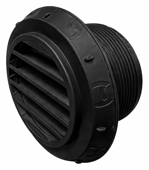 Difusor de aire Ø 60 a 45º orientable NEGRO