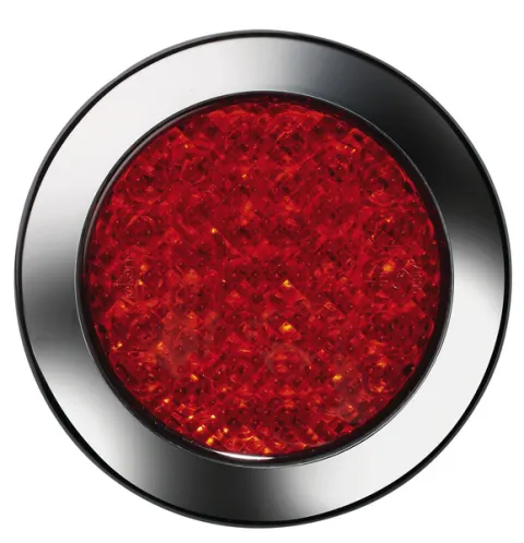 Lámpara De Bloqueo De Niebla Led 12v 4w, Ip67 Rojo, Cable De 500 Mm